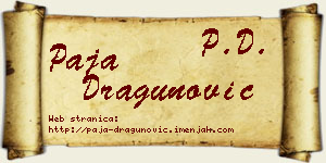 Paja Dragunović vizit kartica